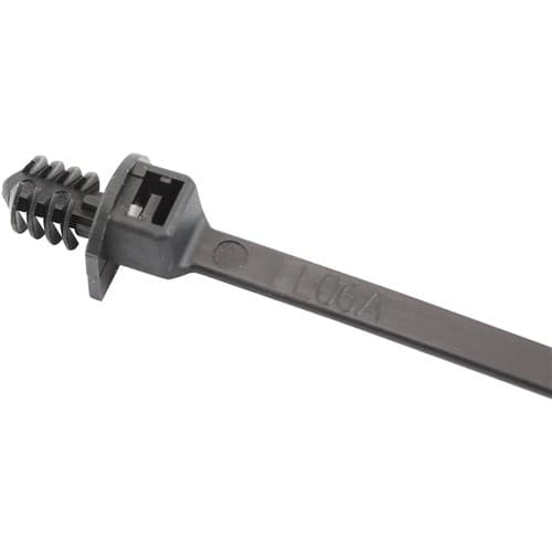 Fir Tree Cable Tie 4.8x210mm Fixed 100 Pack Black Zip Ties