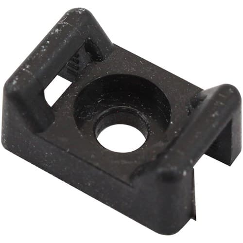 Cable Tie Screw Mounts 16mm X 10.7mm M3 Hole PA66 50 Pack