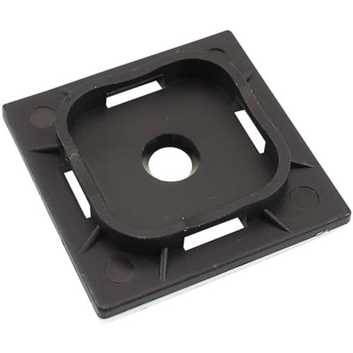 Cable Tie Mounts 40mm X 40mm Nylon 3M Pad Mount Black (AF98-9999-100)