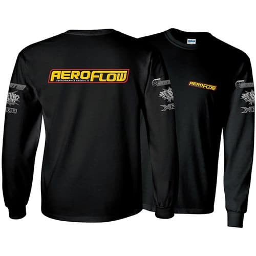 Aeroflow Long Sleeve XXX Large 2024 Shirt Black 3XL Aeroflow - AFLSSHIRT24-3XL