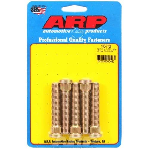 GM Holden 12mm X 1.5 Wheel Studs .509 Knurl 2.500" 5 Pack ARP - 100-7708