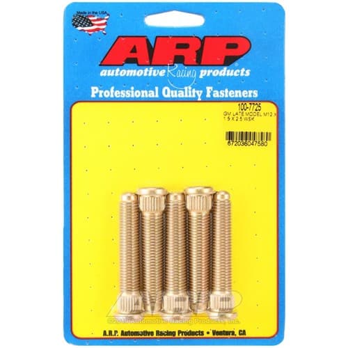 Wheel Studs, Late GM M12 x 1.5 2.50" UHL, .509" Knurl, 5-PACK ARP - 100-7725