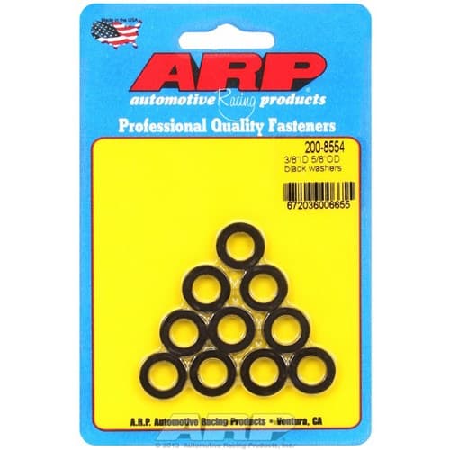 3/8" ID Washers, No Chamfer .625" OD, .120" Thick, 10-PK ARP / 200-8554