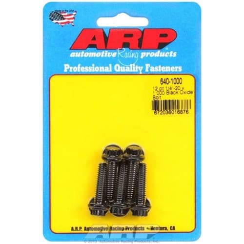 12PT Bolts 1/4" Unc X 1.00" 5/16" Wrench (5-PACK) 1/4-20 ARP - 640-1000