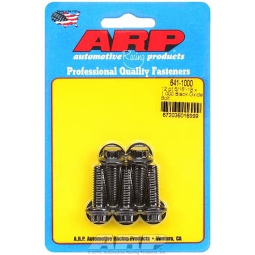 12PT Bolts 5/16" Unc X 1.00" 3/8" Wrench (5-PACK) 5/16-18 ARP - 641-1000
