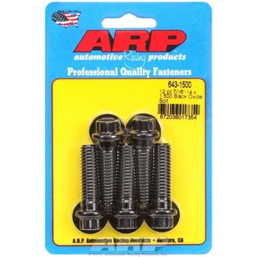12PT Bolts 7/16" Unc X 1.50" 7/16" Wrench (5-PACK) 7/16-14 ARP / 643-1500