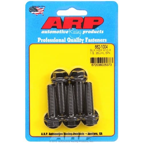 Hex Bolts M10x1.50 x 35mm 12mm Wrench (5-PACK) 10mm-1.50 ARP / 662-1004