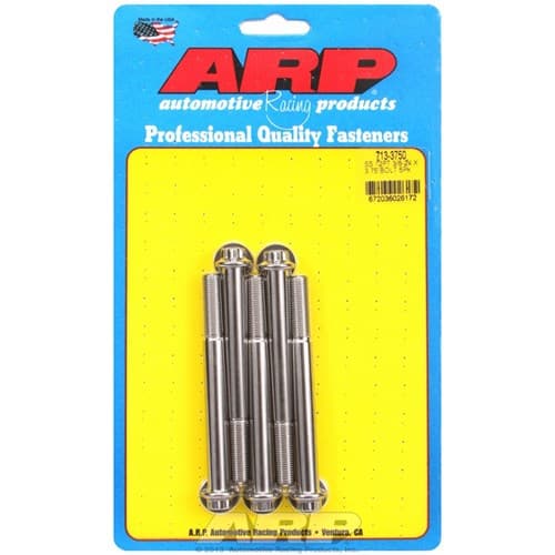 SS 12PT Bolts 3/8" Unf X 3.75" 3/8" Wrench (5-PACK) 3/8-24 ARP - 713-3750