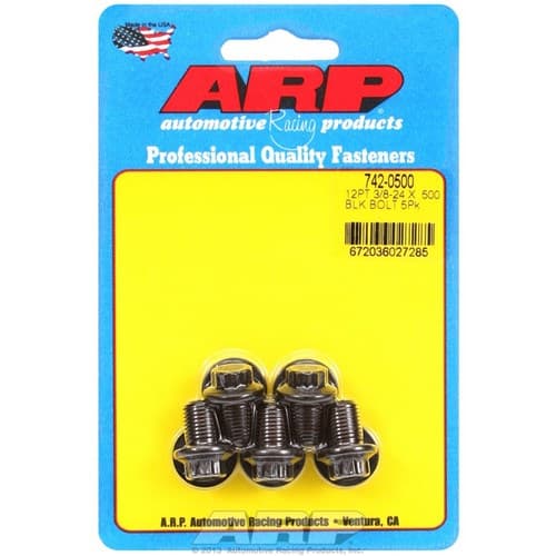 12PT Bolts 3/8" Unf X .500" 3/8" Wrench (5-PACK) 3/8-24 ARP - 742-0500