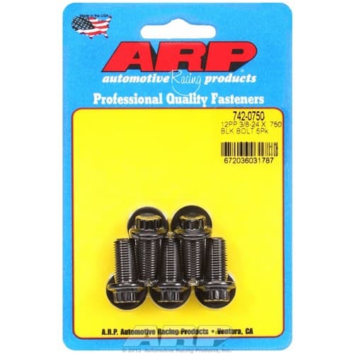 12PT Bolts 3/8" Unf X .750" 3/8" Wrench (5-PACK) 3/8-24 ARP - 742-0750