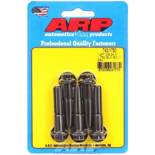12PT Bolts 3/8" Unf X 1.75" 3/8" Wrench (5-PACK) 3/8-24 ARP - 742-1750