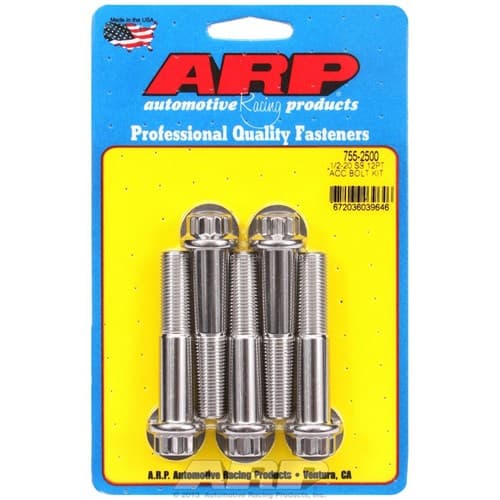 SS 12PT Bolts 1/2" Unf X 2.50" 9/16" Wrench (5-PACK) 1/2-20 ARP / 755-2500