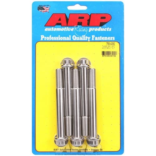 SS 12PT Bolts 1/2" Unf X 4.25" 9/16" Wrench (5-PACK) 1/2-20 ARP / AR755-4250