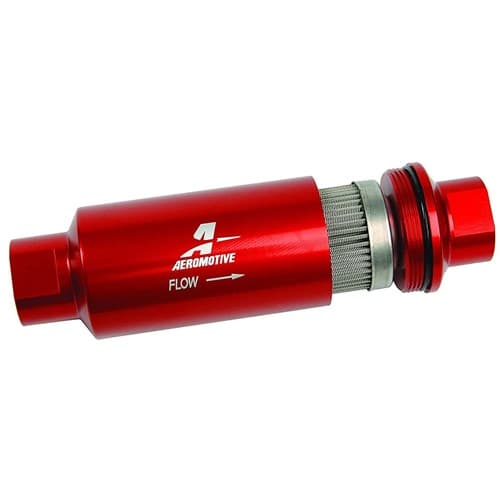 Aeromotive -10 S/S Fuel Filter 100 Mic. Pro Series 5.5" x 2" Aeromotive - Aro 12304