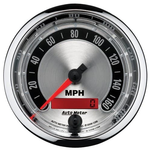 Am Muscle 3-3/8" Speedo 160MPH Electronic Programmable Auto Meter - 1288