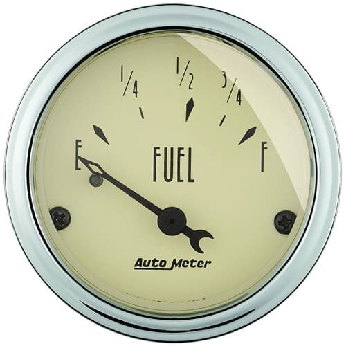 2 Fuel Level, 73 E/8-12 F, AN Antique Beige Auto Meter - 1816
