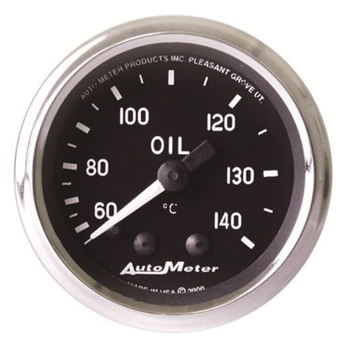 Cobra 2-1/16" Oil Temperature 60-140Â°C, Mechanical, 6FT Auto Meter - 201008