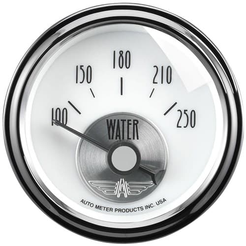 Prestige Pearl Water Temp 2-1/16, 100-250Â°F, SS Elect Auto Meter - 2039