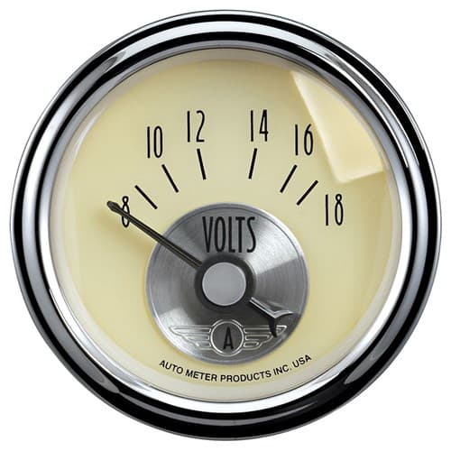 Prestige Series 8-18 Volts Meter Sse Ivory Auto Meter - 2092