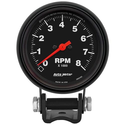 Z-Series 2-5/8" Tacho 8,000RPM with Mounting Cup Auto Meter - 2892