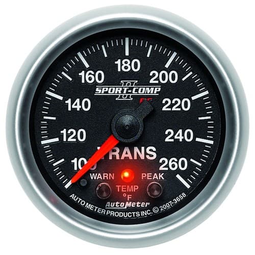 Sports Comp II 2-1/16 Trans Temp, 100- 260`F Auto Meter - 3658