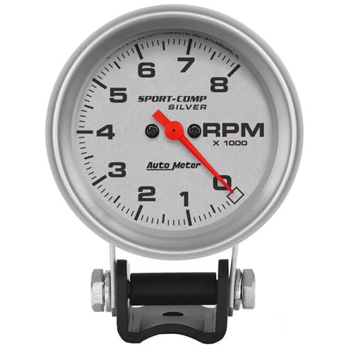 Ultra-Lite 2-5/8" Tach 8000RPM Pedestal Mount Auto Meter - 3707