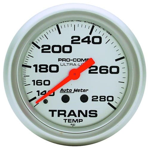 Ultra-Lite 2-5/8" Trans Temp 140-280Â°F, Mechanical, 8FT Auto Meter - 4451