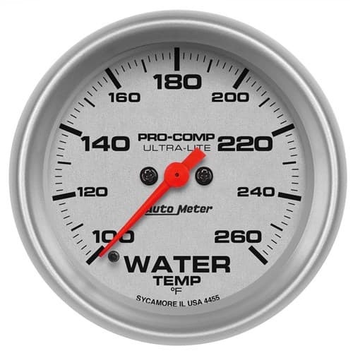 Ultra Lite 2-1/16" Water Temp 100-260'F Full Sweep Electric Auto Meter / 4455