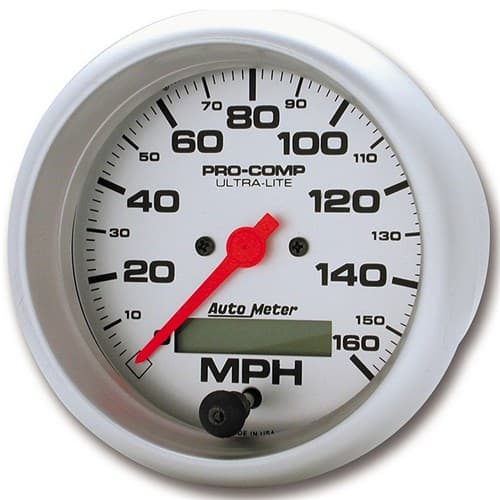 Ultra-Lite 3-3/8" Speedometer 160MPH, in Dash, Electronic Auto Meter - 4488