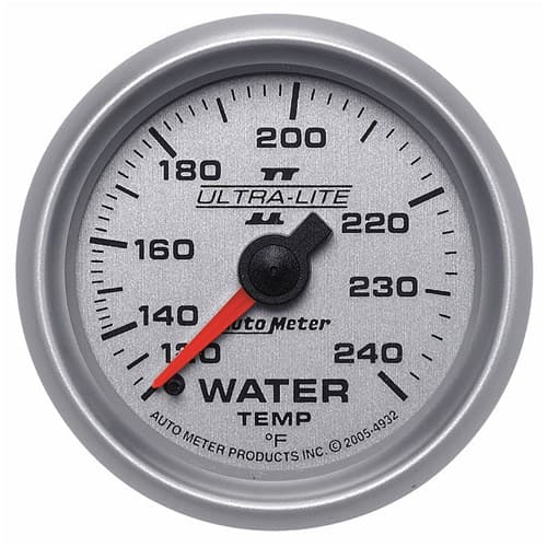 2-1/16 Water Temp, 120- 240`F 2-1/16 Ultra-Lite II Auto Meter - 4932