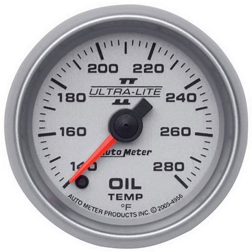 2-1/16 Oil Temp, 140- 280`F, 2-1/16 Ultra-Lite II Auto Meter - 4956