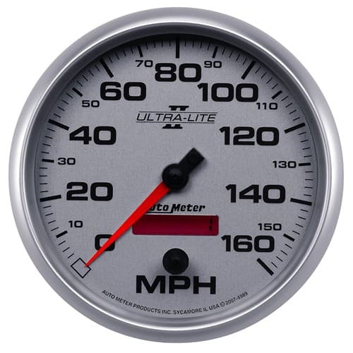 In-Dash Speedo, 160 MPH, 5" Ultralite II. Auto Meter - 4989