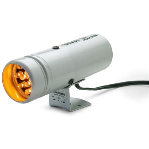 Shift-Lite, 12 Light, Silver Has 12 LEDS,ADJ Brightness Auto Meter - 5333