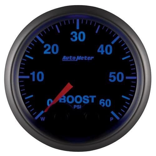 Elite 2-1/16" Boost Gauge 0-60PSI, Full Sweep Electric Auto Meter - 5670