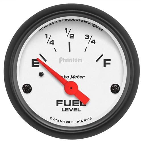 Phantom 2-1/16" Fuel Level 240-33 Ohm, Short Sweep Elect. Auto Meter - 5716