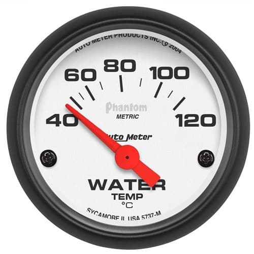 Phantom 2-1/16" Water Temp 40-120Â°C, Short Sweep Elect. Auto Meter - 5737-M