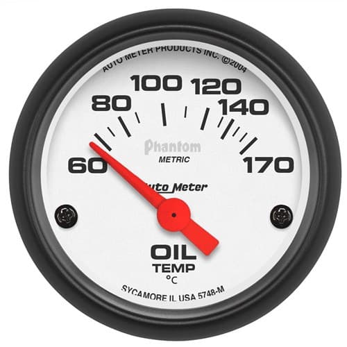 Phantom 2-1/16" Oil Temp 60-150Â°C, Short Sweep Elect. Auto Meter - 5748-M