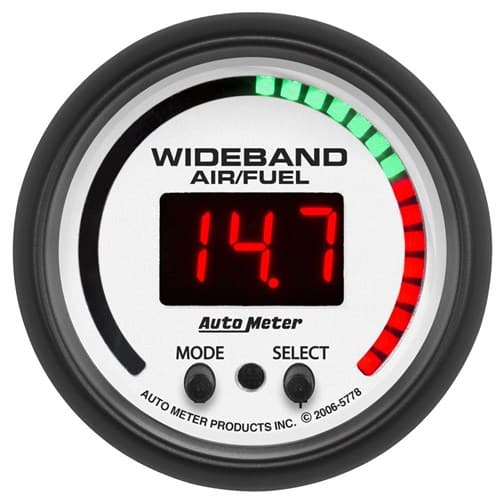 Phantom 2-1/16" Air/Fuel Ratio Wideband, LED & Digital Auto Meter - 5778