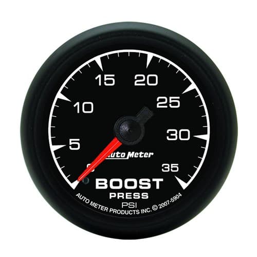 Es Series 2-1/16" Boost Gauge 0-35PSI, Mechanical, 10FT Auto Meter - 5904