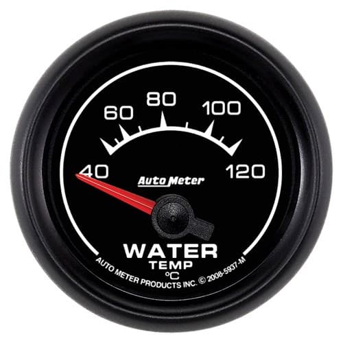 Es Series 2-1/16" Water Temp 40-120Â°C, Short Sweep Elect Auto Meter - 5937-M