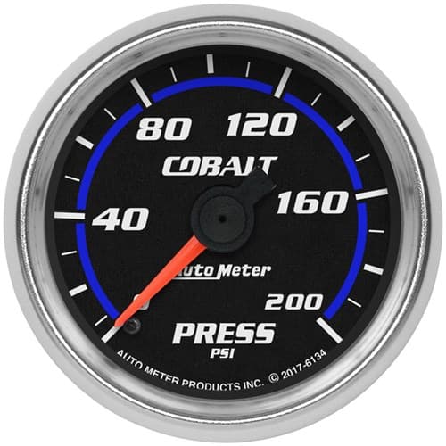 Cobalt 2-1/16" Pressure 200PSI, Mechanical, 10FT Nylon Autometer / 6134