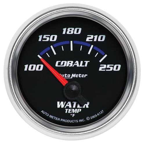 Cobalt 2-1/16" Water Temp 100-250Â°F, Short Sweep Elect Auto Meter - 6137