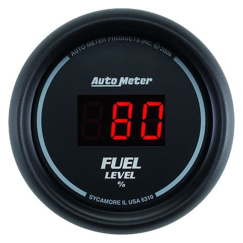 Sport-Comp Digital Fuel Level 2-1/16", Programmable Auto Meter - 6310