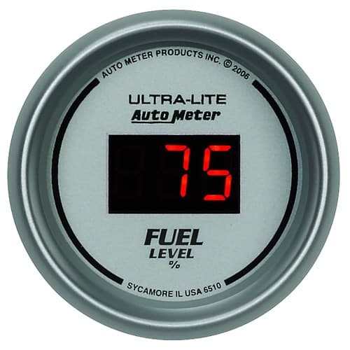 Ultra-Lite Digital Fuel Level 2-1/16", Programmable Auto Meter - 6510