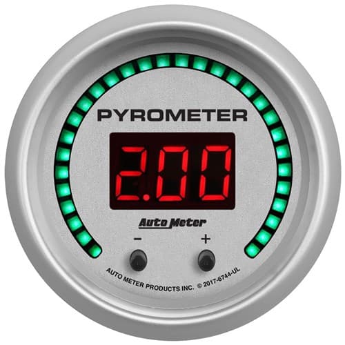 Ultra-Lite 2-1/16" Digital EGT 2-Channel, 0-1100Â°C / 2000Â°F Auto Meter - 6744-UL