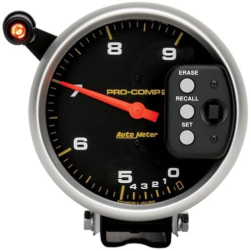 5 Tach, 9,000 RPM, Dual Range 9000RPM, Dual Range Auto Meter - 6852