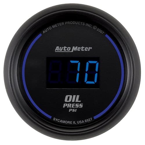 Cobalt Digital Oil Pressure 2-1/16", 5-100PSI, Electric Auto Meter - 6927