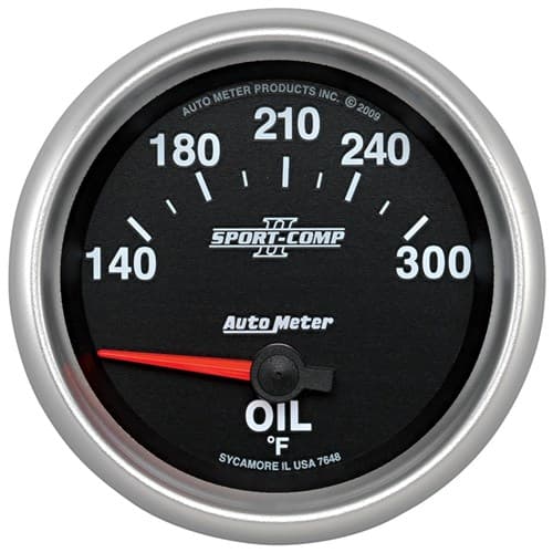 2-5/8 Oil Temp, 140- 300`F, S SC II Auto Meter - 7648