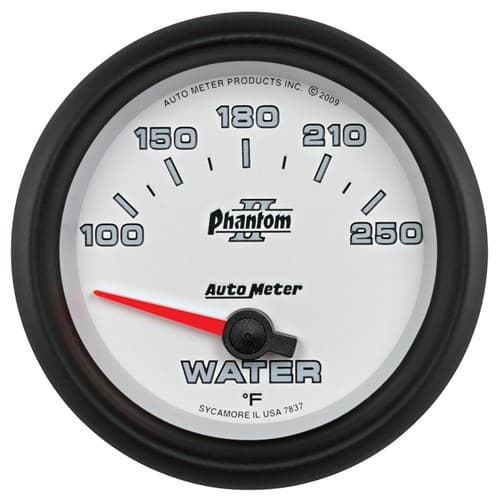 2-5/8 Water Temp, 100- 250`F, Phantom II Auto Meter - 7837