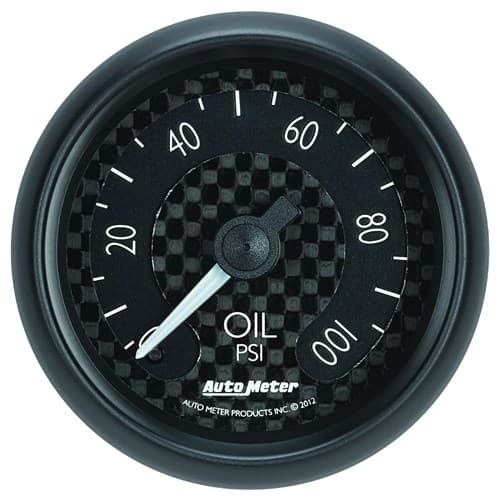 GT Series 2-1/16" Oil Pressure 0-100PSI, Full Sweep Mech. Auto Meter / 8021